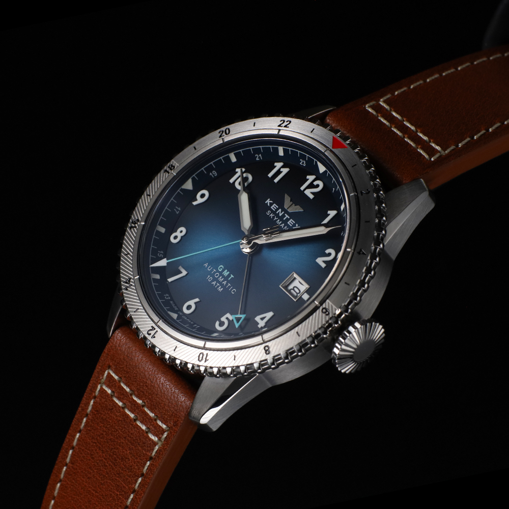 KENTEX スカイマンGMT ホライゾンブルー／ SKYMAN GMT Horizon Blue