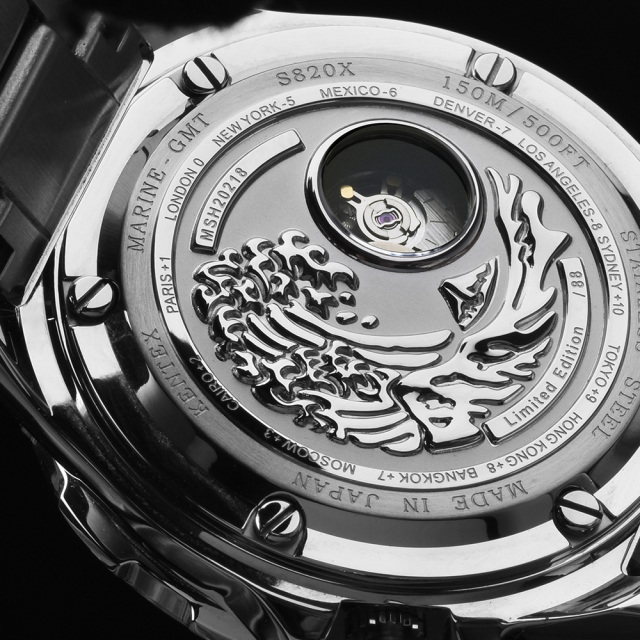 99本限定】KENTEX マリンGMT アイスブルーMOP／ MARINE GMT